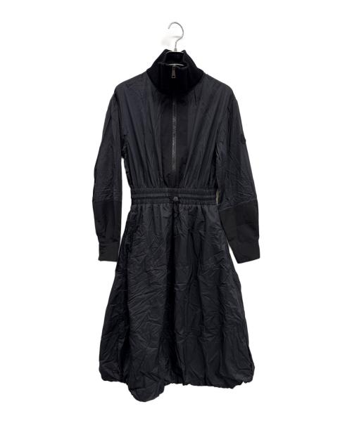 MONCLER（モンクレール）MONCLER (モンクレール) ハーフジップナイロンワンピース ブラック サイズ:SIZE 40の古着・服飾アイテム