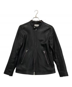 中古・古着通販】NAUTICA (ノーティカ) レザージャケット ブラック