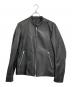 LIDnM（リドム）の古着「シングルライダースジャケット」｜ブラック