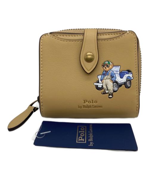 POLO RALPH LAUREN（ポロ・ラルフローレン）POLO RALPH LAUREN (ポロ・ラルフローレン) コンパクトウォレット ベージュ 未使用品の古着・服飾アイテム