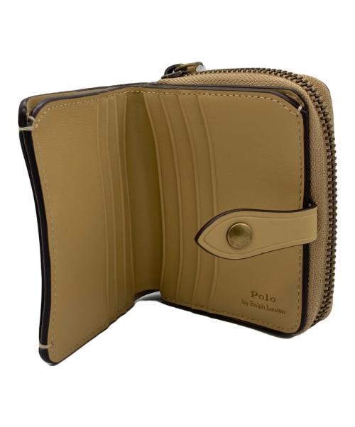POLO RALPH LAUREN（ポロ・ラルフローレン）POLO RALPH LAUREN (ポロ・ラルフローレン) コンパクトウォレット ベージュ 未使用品の古着・服飾アイテム