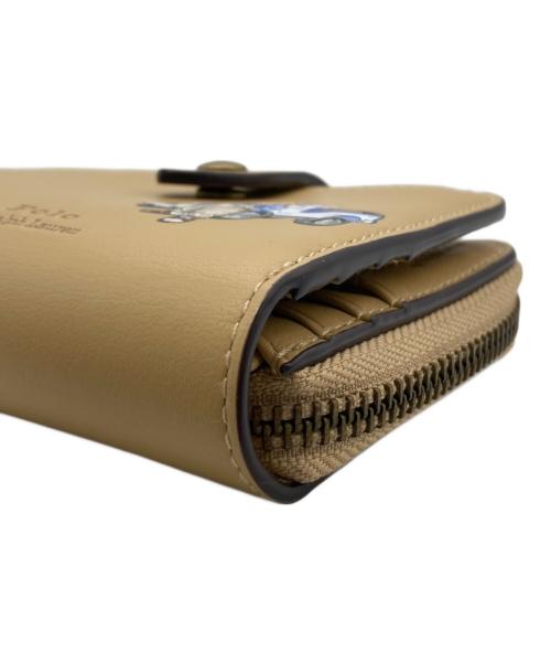 POLO RALPH LAUREN（ポロ・ラルフローレン）POLO RALPH LAUREN (ポロ・ラルフローレン) コンパクトウォレット ベージュ 未使用品の古着・服飾アイテム