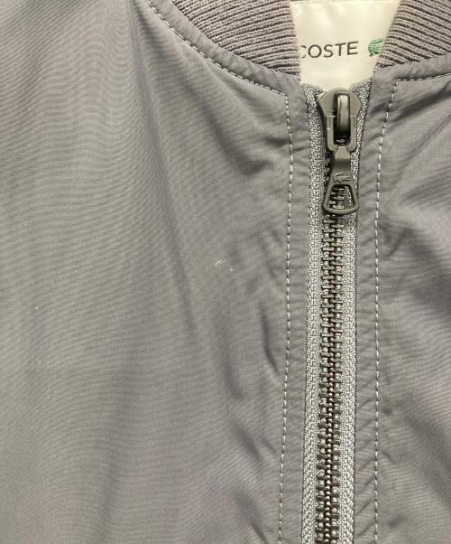 LACOSTE（ラコステ）LACOSTE (ラコステ) MA-1ブルゾン グレー サイズ:US XSの古着・服飾アイテム