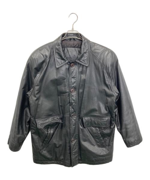 GETS（ゲッツ）GETS (ゲッツ) レザージャケット ブラック サイズ:Ｍの古着・服飾アイテム