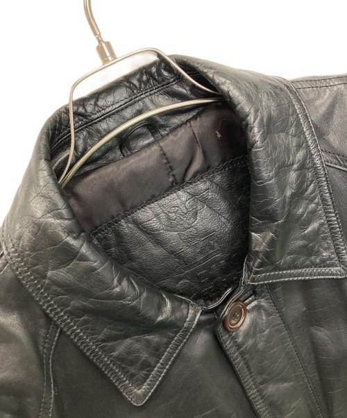 GETS（ゲッツ）GETS (ゲッツ) レザージャケット ブラック サイズ:Ｍの古着・服飾アイテム