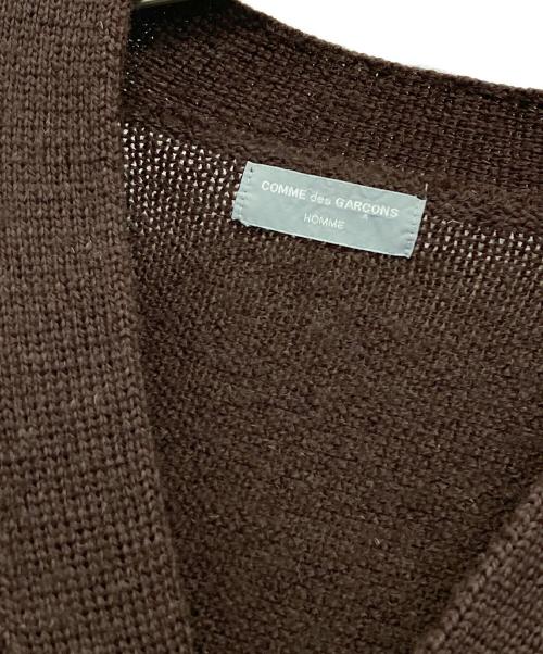 COMME des GARCONS HOMME（コムデギャルソン オム）COMME des GARCONS HOMME (コムデギャルソン オム) 厚手カーディガン ブラウン サイズ:40の古着・服飾アイテム