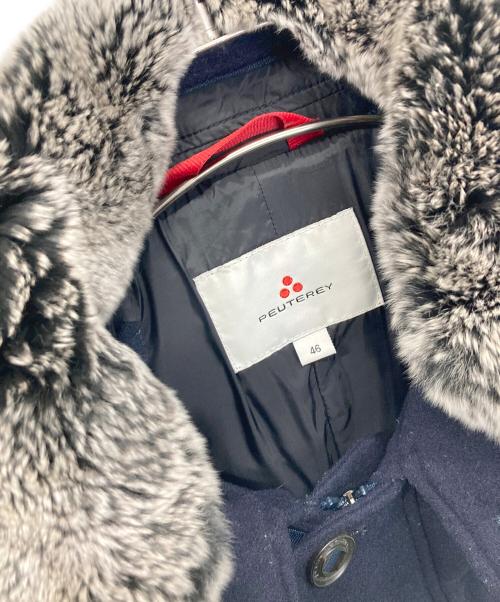PEUTEREY（ピューテリー）PEUTEREY (ピューテリー) ダウンジャケット ネイビー サイズ:46の古着・服飾アイテム