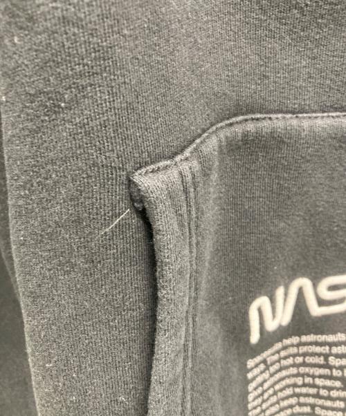HERON PRESTON（ヘロンプレストン）HERON PRESTON (ヘロンプレストン) Nasa Raglan Photo Hoodie ブラック サイズ:Sの古着・服飾アイテム