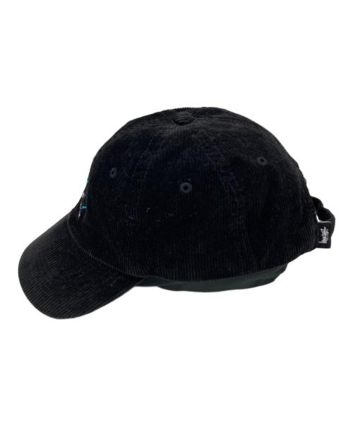 stussy（ステューシー）stussy (ステューシー) コーデュロイキャップ ブラックの古着・服飾アイテム