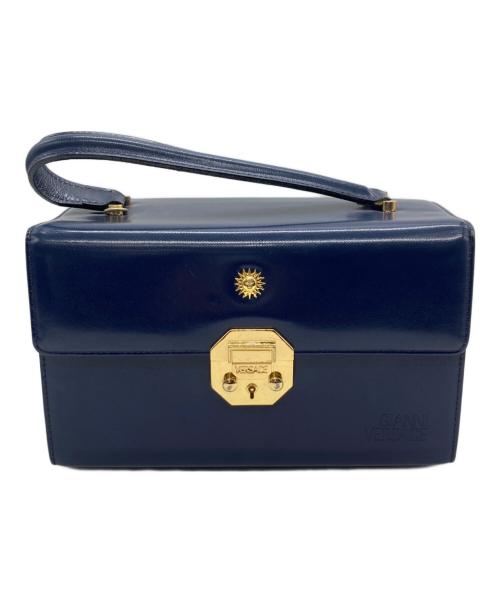 GIANNI VERSACE（ジャンニ・ヴェルサーチ）GIANNI VERSACE (ジャンニ・ヴェルサーチ) ハンドバッグ ネイビーの古着・服飾アイテム