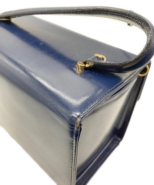 GIANNI VERSACE（ジャンニ・ヴェルサーチ）GIANNI VERSACE (ジャンニ・ヴェルサーチ) ハンドバッグ ネイビーの古着・服飾アイテム