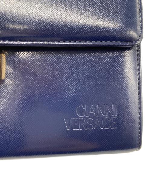 GIANNI VERSACE（ジャンニ・ヴェルサーチ）GIANNI VERSACE (ジャンニ・ヴェルサーチ) ハンドバッグ ネイビーの古着・服飾アイテム