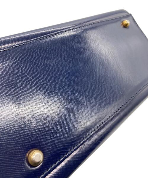 GIANNI VERSACE（ジャンニ・ヴェルサーチ）GIANNI VERSACE (ジャンニ・ヴェルサーチ) ハンドバッグ ネイビーの古着・服飾アイテム