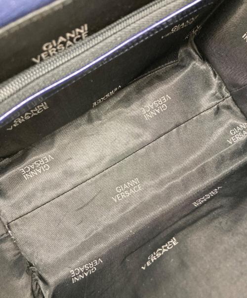 GIANNI VERSACE（ジャンニ・ヴェルサーチ）GIANNI VERSACE (ジャンニ・ヴェルサーチ) ハンドバッグ ネイビーの古着・服飾アイテム