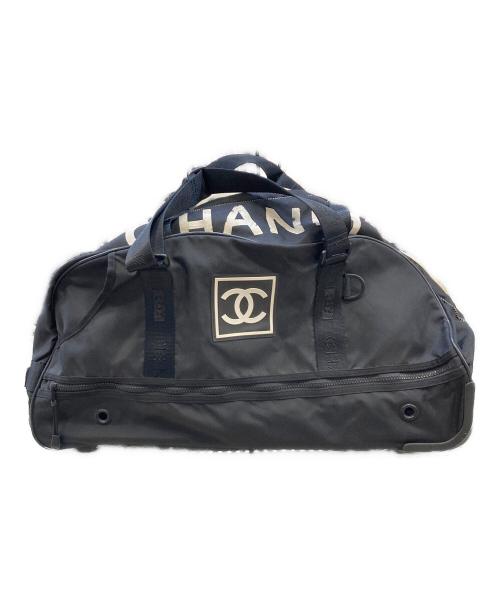 CHANEL（シャネル）CHANEL (シャネル) ボストンバッグ ブラック×ベージュの古着・服飾アイテム