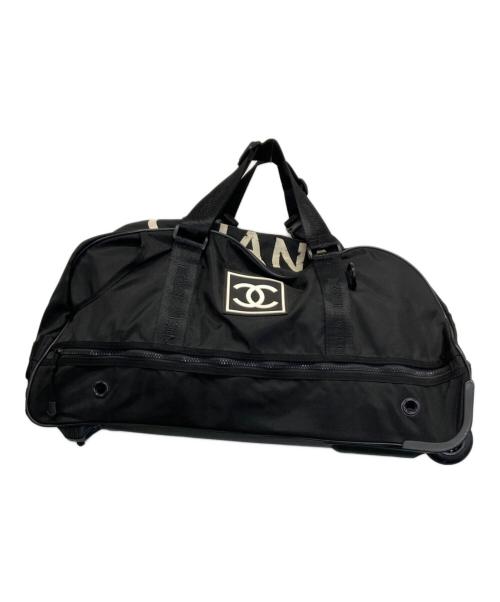 CHANEL（シャネル）CHANEL (シャネル) ボストンバッグ ブラック×ベージュの古着・服飾アイテム