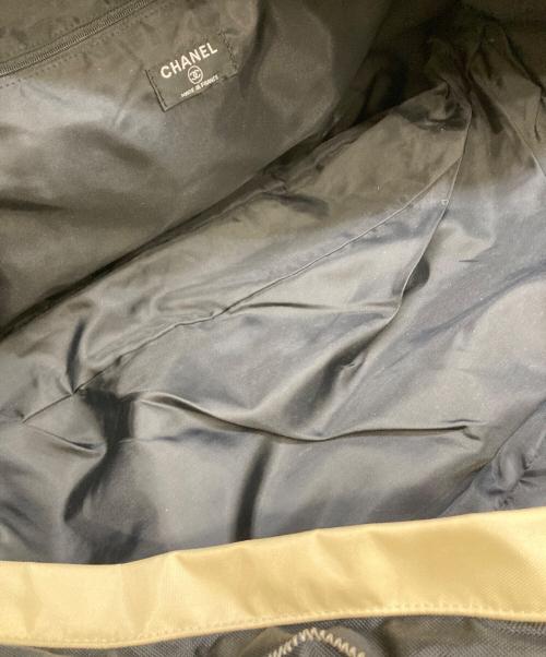 CHANEL（シャネル）CHANEL (シャネル) ボストンバッグ ブラック×ベージュの古着・服飾アイテム