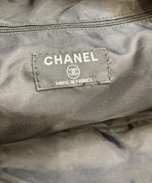 CHANEL（シャネル）CHANEL (シャネル) ボストンバッグ ブラック×ベージュの古着・服飾アイテム