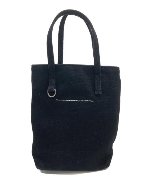 MM6 Maison Margiela（エムエムシックスメゾンマルジェラ）MM6 Maison Margiela (エムエムシックスメゾンマルジェラ) キャンバスショルダーバッグ ブラックの古着・服飾アイテム