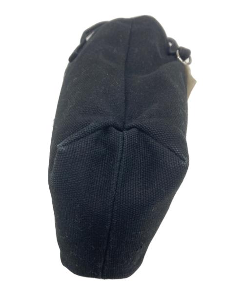 MM6 Maison Margiela（エムエムシックスメゾンマルジェラ）MM6 Maison Margiela (エムエムシックスメゾンマルジェラ) キャンバスショルダーバッグ ブラックの古着・服飾アイテム