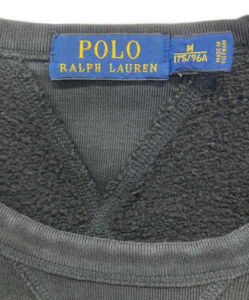 POLO RALPH LAUREN（ポロ・ラルフローレン）POLO RALPH LAUREN (ポロ・ラルフローレン) スウェット ブラック サイズ:SIZE Mの古着・服飾アイテム