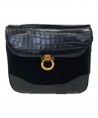 Salvatore Ferragamoサルヴァトーレ フェラガモ）の古着「ショルダーバッグ」｜ブラック