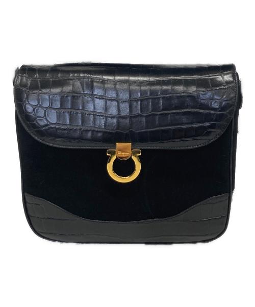 Salvatore Ferragamo（サルヴァトーレ フェラガモ）Salvatore Ferragamo (サルヴァトーレ フェラガモ) ショルダーバッグ ブラックの古着・服飾アイテム