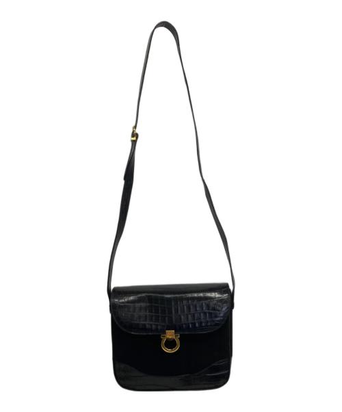 Salvatore Ferragamo（サルヴァトーレ フェラガモ）Salvatore Ferragamo (サルヴァトーレ フェラガモ) ショルダーバッグ ブラックの古着・服飾アイテム