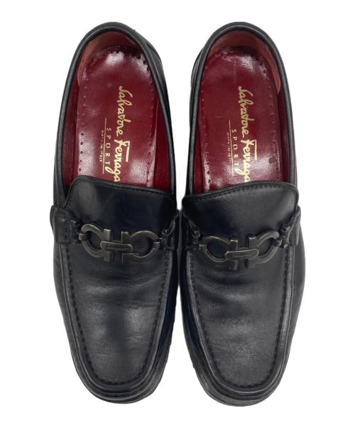 Salvatore Ferragamo（サルヴァトーレ フェラガモ）Salvatore Ferragamo (サルヴァトーレ フェラガモ) ローファー ブラック サイズ:6の古着・服飾アイテム