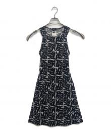 VERSUS VERSACE（ヴェルサス ヴェルサーチェ）の古着「ノースリーブワンピース」｜ブラック