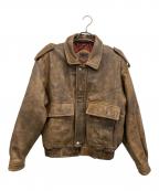 ZUF OLOズフォロ）の古着「レザージャケット」｜ブラウン