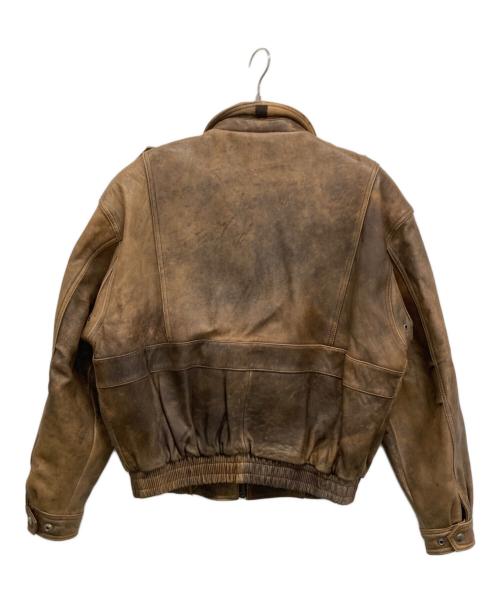 ZUF OLO（ズフォロ）ZUF OLO (ズフォロ) レザージャケット ブラウン サイズ:Lの古着・服飾アイテム