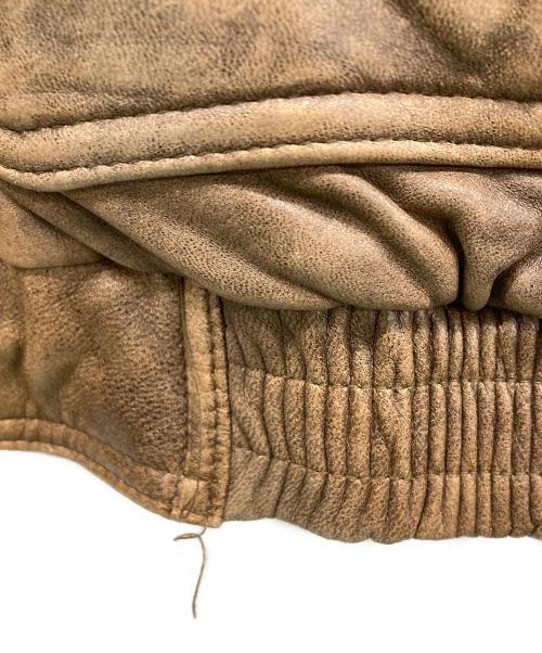 ZUF OLO（ズフォロ）ZUF OLO (ズフォロ) レザージャケット ブラウン サイズ:Lの古着・服飾アイテム