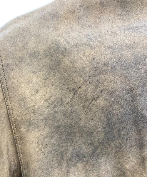 ZUF OLO（ズフォロ）ZUF OLO (ズフォロ) レザージャケット ブラウン サイズ:Lの古着・服飾アイテム