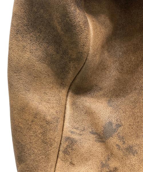 ZUF OLO（ズフォロ）ZUF OLO (ズフォロ) レザージャケット ブラウン サイズ:Lの古着・服飾アイテム