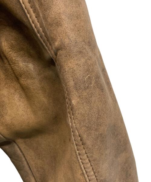 ZUF OLO（ズフォロ）ZUF OLO (ズフォロ) レザージャケット ブラウン サイズ:Lの古着・服飾アイテム