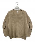 6(ROKU) BEAUTY&YOUTHロク ビューティーアンドユース）の古着「厚手ニット」｜ベージュ×ブラック