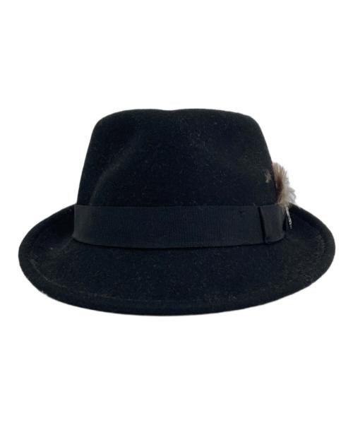 CHRISTYS'（クリスティーズ）CHRISTYS' (クリスティーズ) フェルトハット ブラックの古着・服飾アイテム