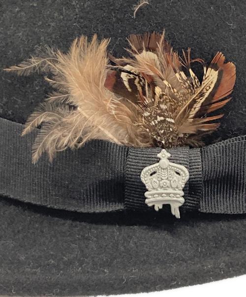 CHRISTYS'（クリスティーズ）CHRISTYS' (クリスティーズ) フェルトハット ブラックの古着・服飾アイテム