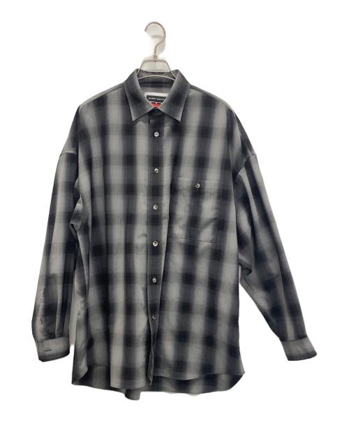 MAISON SPECIAL（メゾンスペシャル）MAISON SPECIAL (メゾンスペシャル) ネルシャツ ブラック サイズ:XSの古着・服飾アイテム