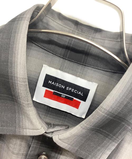 MAISON SPECIAL（メゾンスペシャル）MAISON SPECIAL (メゾンスペシャル) ネルシャツ ブラック サイズ:XSの古着・服飾アイテム