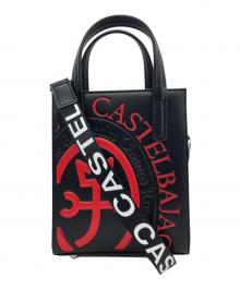 CASTELBAJAC（カステルバジャック）の古着「2WAYショルダーバッグ」｜ブラック×レッド