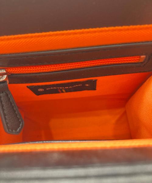 CASTELBAJAC（カステルバジャック）CASTELBAJAC (カステルバジャック) 2WAYショルダーバッグ ブラック×レッドの古着・服飾アイテム