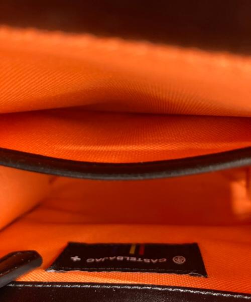 CASTELBAJAC（カステルバジャック）CASTELBAJAC (カステルバジャック) 2WAYショルダーバッグ ブラック×レッドの古着・服飾アイテム