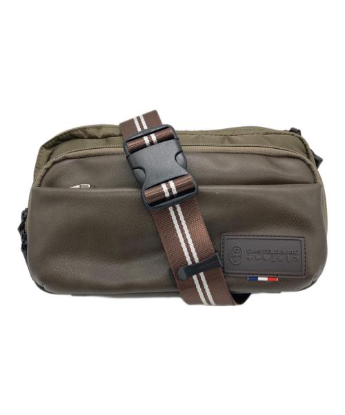 CASTELBAJAC（カステルバジャック）CASTELBAJAC (カステルバジャック) ウエストバッグ ブラウン×カーキの古着・服飾アイテム