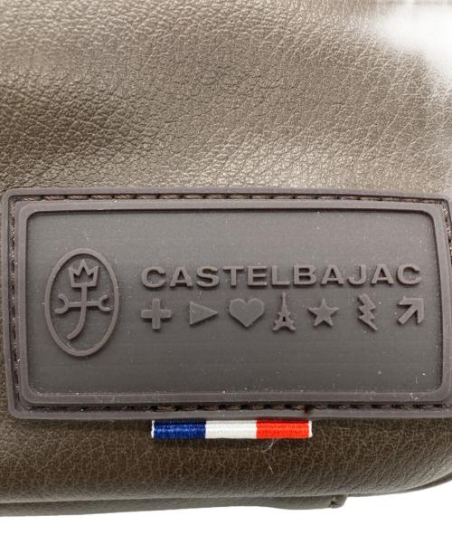 CASTELBAJAC（カステルバジャック）CASTELBAJAC (カステルバジャック) ウエストバッグ ブラウン×カーキの古着・服飾アイテム