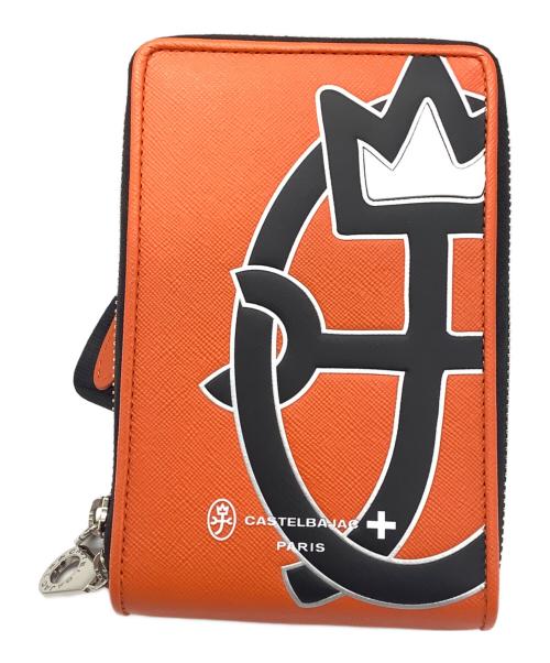 CASTELBAJAC（カステルバジャック）CASTELBAJAC (カステルバジャック) ショルダーバッグ オレンジの古着・服飾アイテム