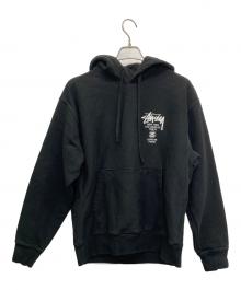 stussy（ステューシー）の古着「プルオーバーパーカー」｜ブラック