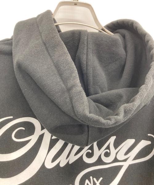 stussy（ステューシー）stussy (ステューシー) プルオーバーパーカー ブラック サイズ:Sの古着・服飾アイテム