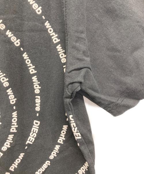 DEISEL（ディーゼル）DEISEL (ディーゼル) 半袖カットソー ブラック サイズ:SIZE XSの古着・服飾アイテム